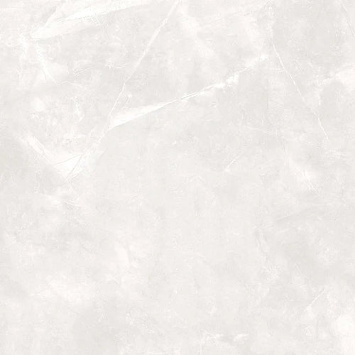 AMANI WHITE 90x90cm (36x36) porcelain tile face and room scene